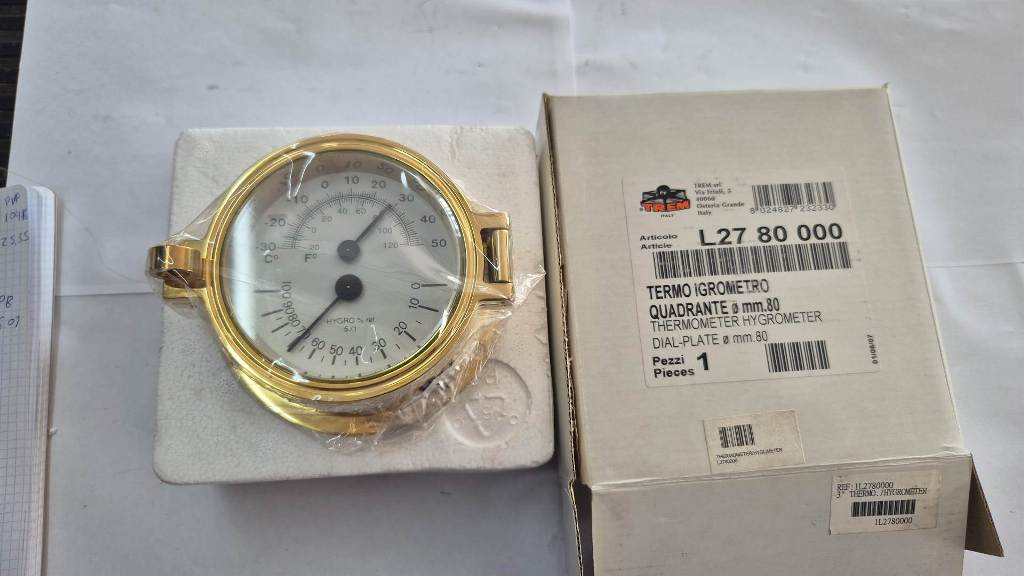 Trem termo igrometro quadrante thermometer hygrometer quadrant 80mm diametro