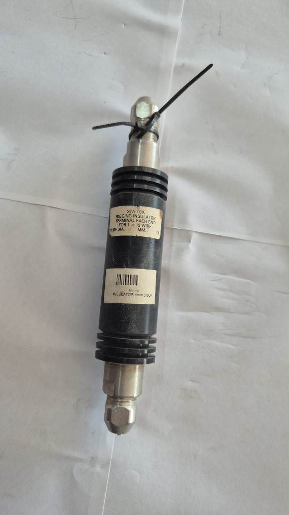 Sta-lok rigging insulator terminal each end 1x19 wire, wire diameter 8mm- sta-lok terminal para jarcia para cable d 8mm