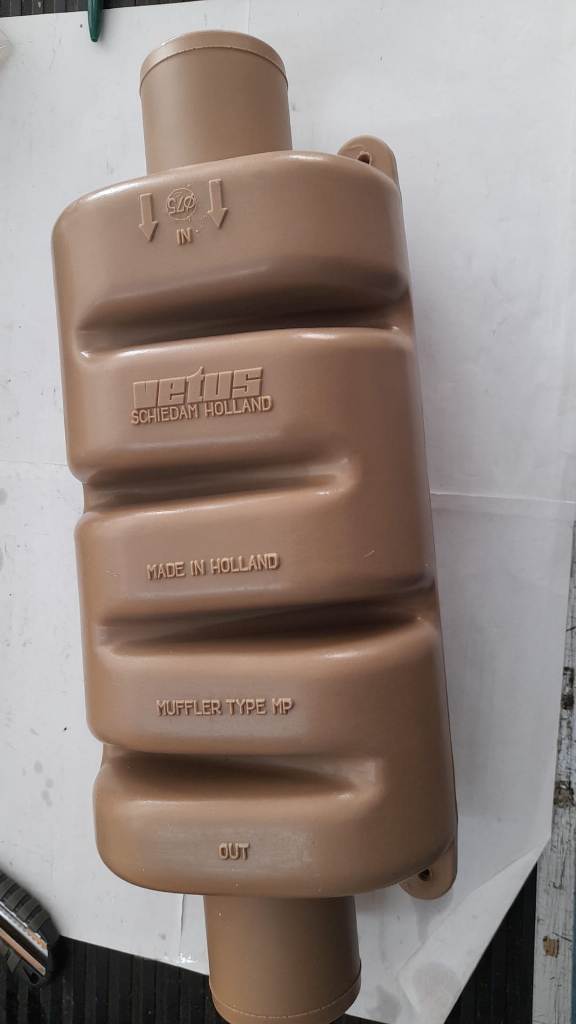 Vetus muffler 75mm dempmp70