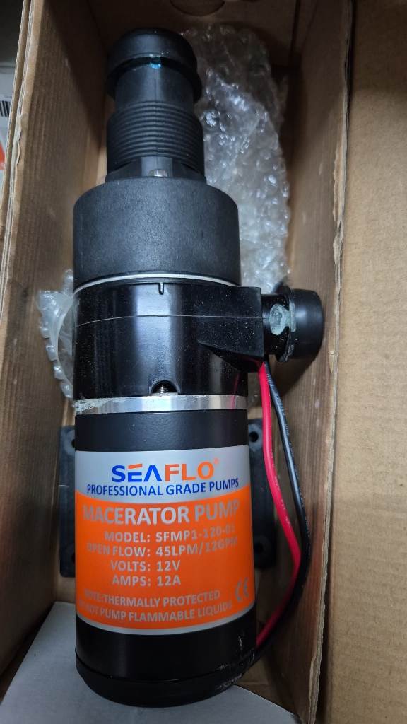 Seaflo macerator pump 12v 12a 45lpm, bomba maceradora seaflo