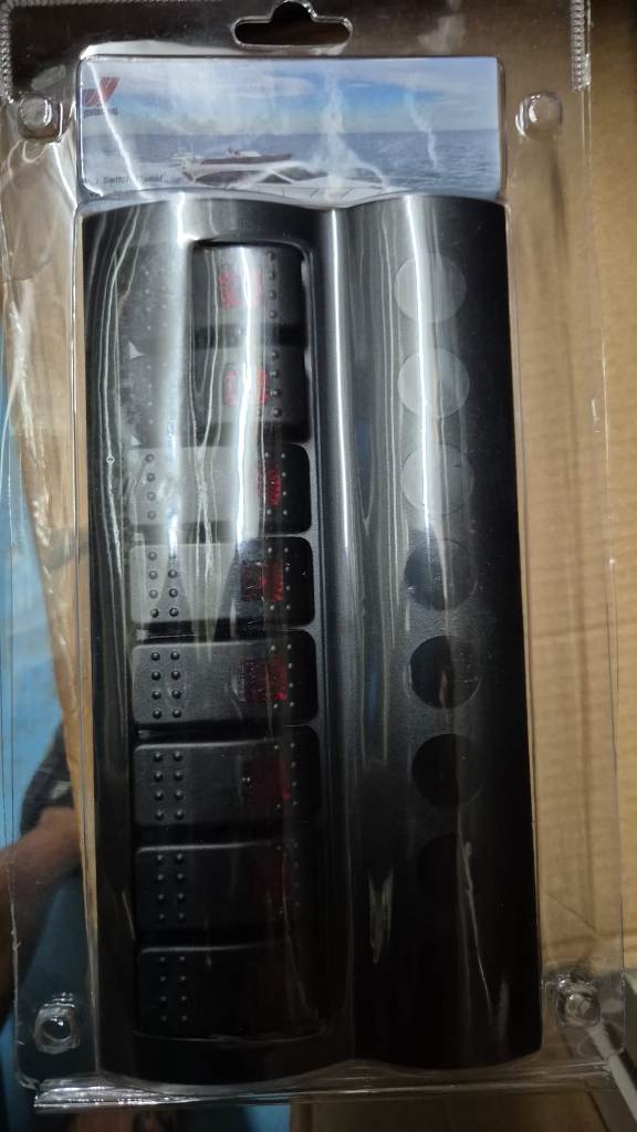 Panel de control 8 de interruptores con led