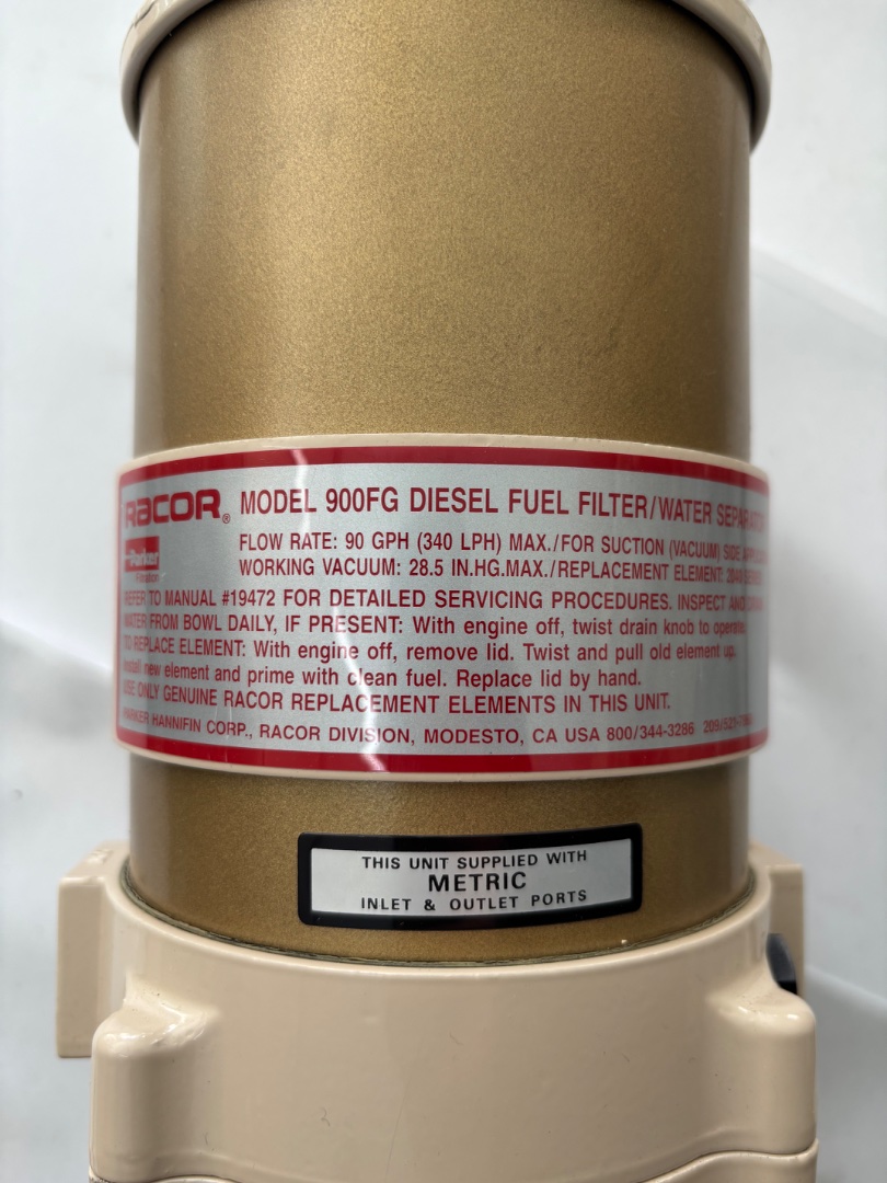RACOR 900FG diesel fuel filter/ water separator