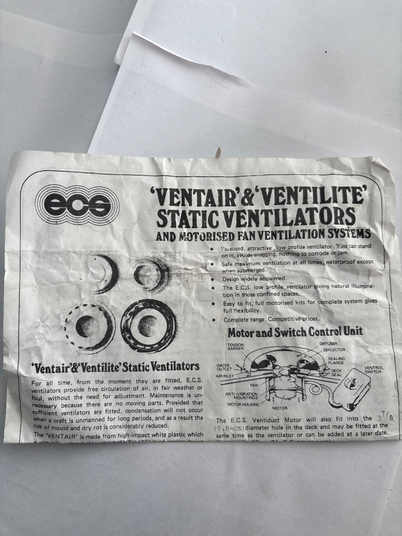 Stainless steel ventilite