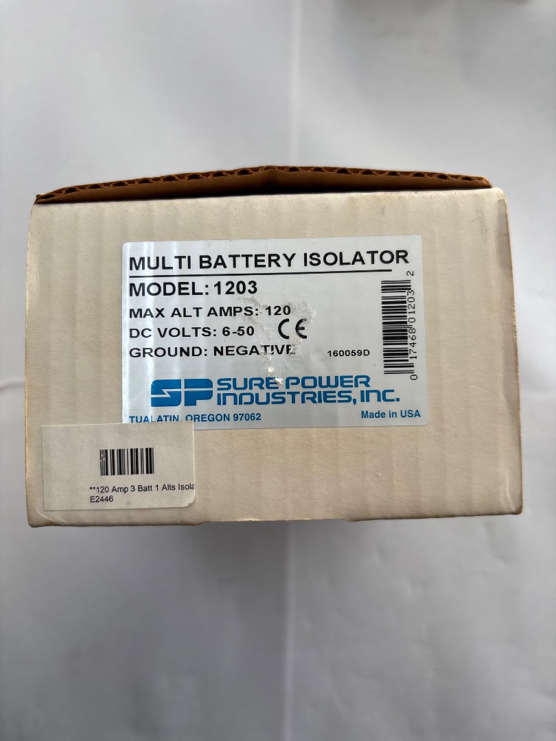Multi battery isolator - 120 amps