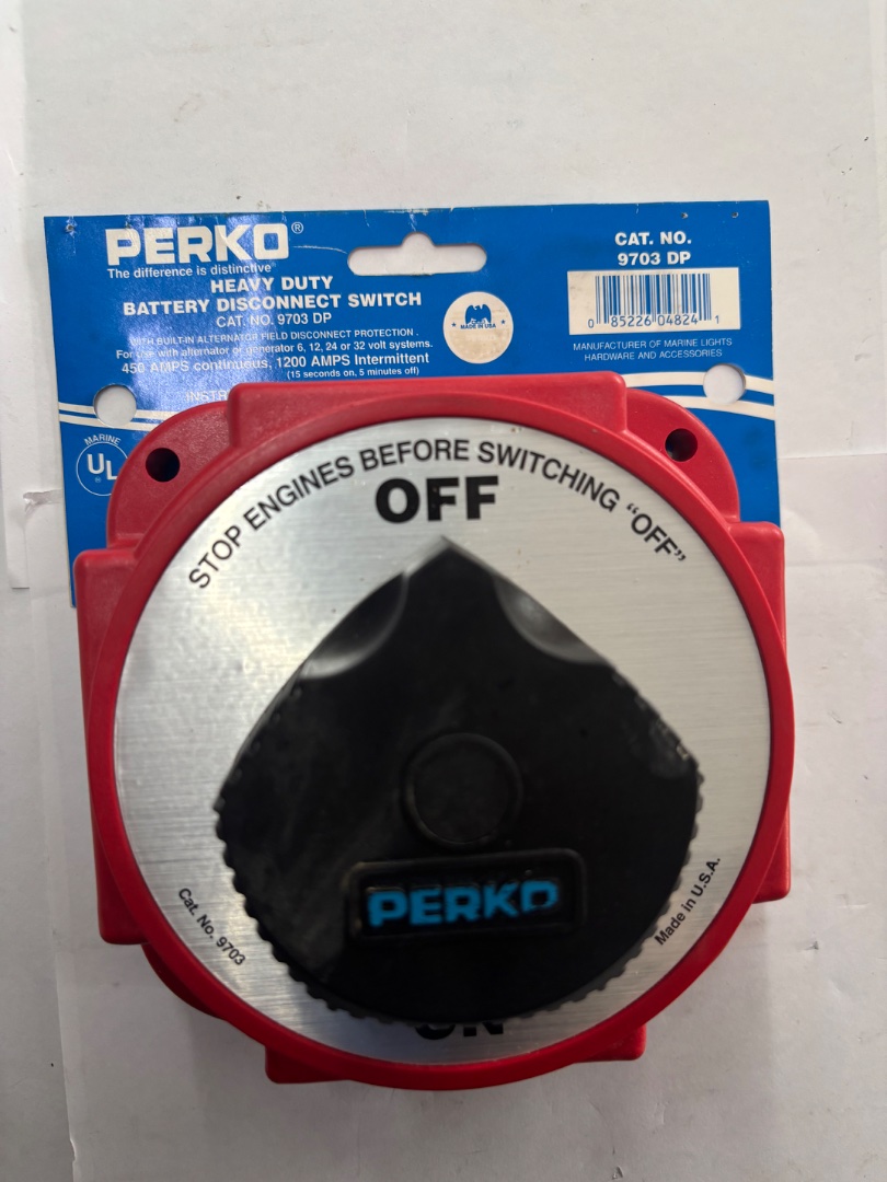 Perko heavy duty battery disconnect switch