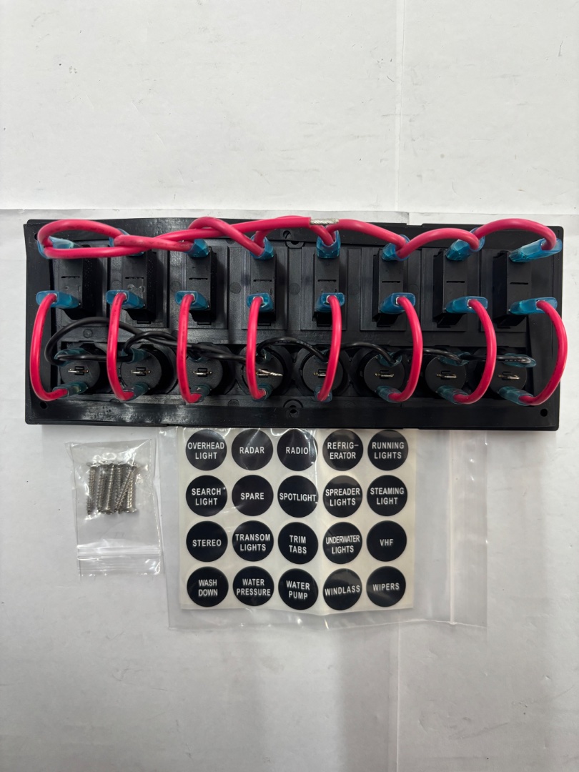 8 way panel 235x90mm